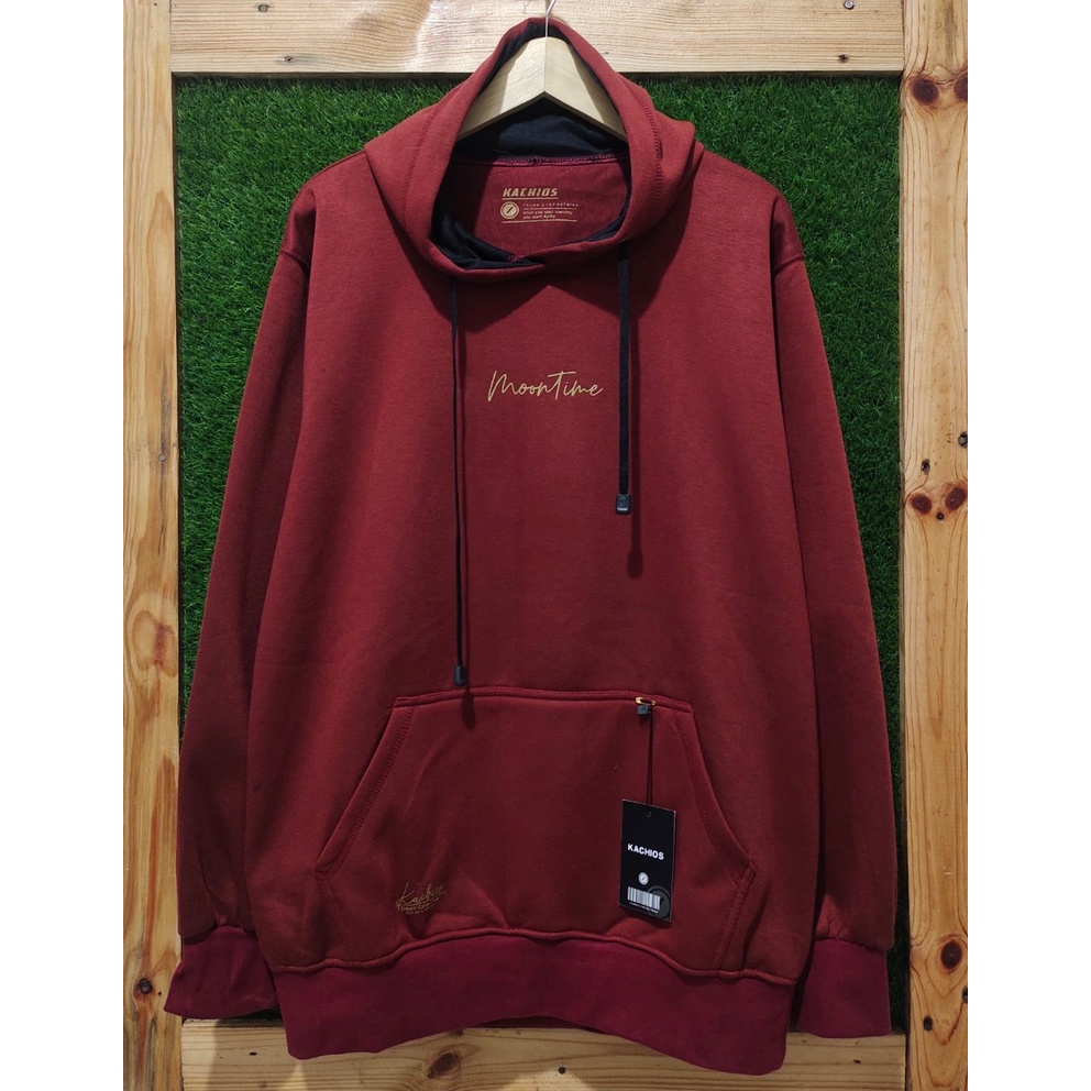 Sweater polos pria kekinian Sweater hoodie pria berkualitas keren hoddie kachios Crem