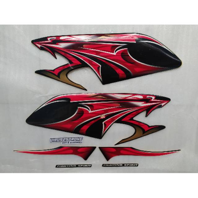 Striping RX King 2006 Hitam Merah