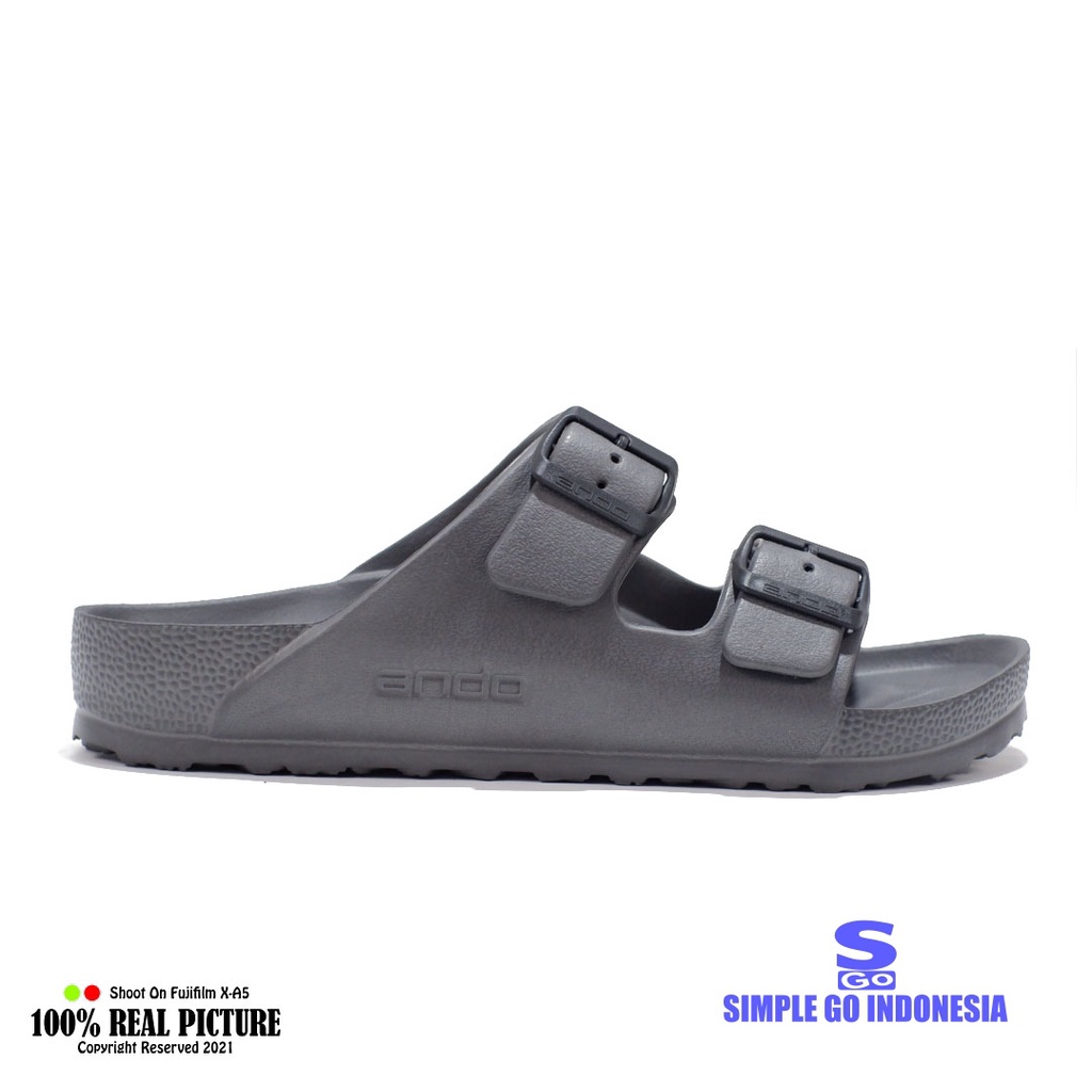 Sendal pria selop karet original sandal cowok laki laki dewasa model slip on distro casual ando sultan promo lebaran cod murah keren 39-43