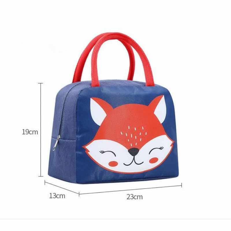 ~ PIYOSHI08 ~ Kids Waterproof Cooler Bag Animal Character Tas Bekal Makan Anti Air Children Lunch Box PD110