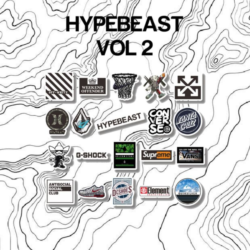 

STIKER HYPE VOl.2 STIKER AESTHETIC STICKER BUJO TUMBLER LAPTOP HELM CASING
