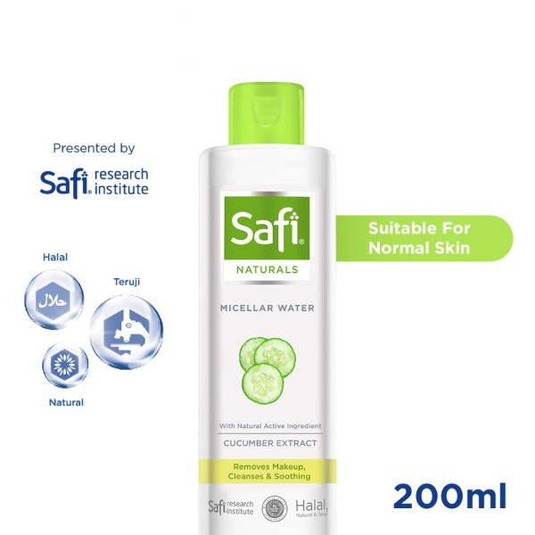 Safi Micellar Water Naturals Cucumber Extract 200ml