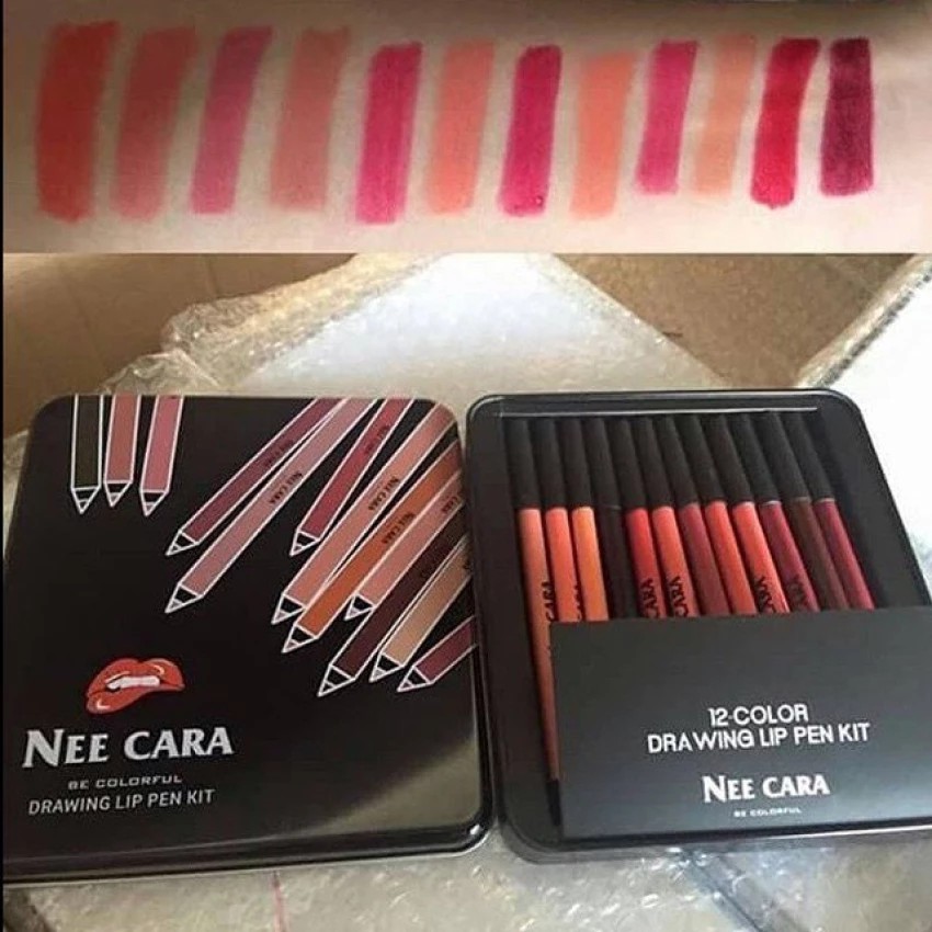 NEE CARA Drawing Lip Pen Kit 100% Asli Thailand Murah