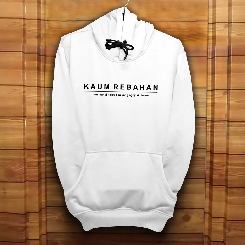 Hoodie Pria / Hodie Pria  / Jaket Pria / Sweater Hoodie KAUM REBAHAN Bahan Fleece UK L-XL