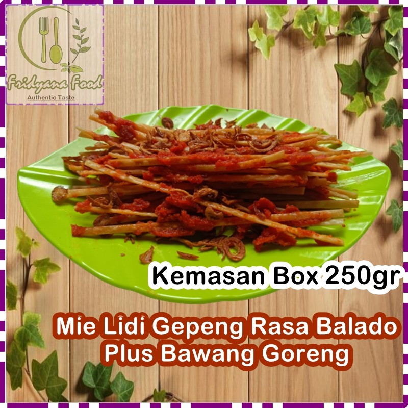 

250GR MIE LIDI GEPENG BALADO/MI LIDI GEPENG/MIELIDI MILIDI/MI LIDI/MIE BITING/MI BITING RASA BALADO