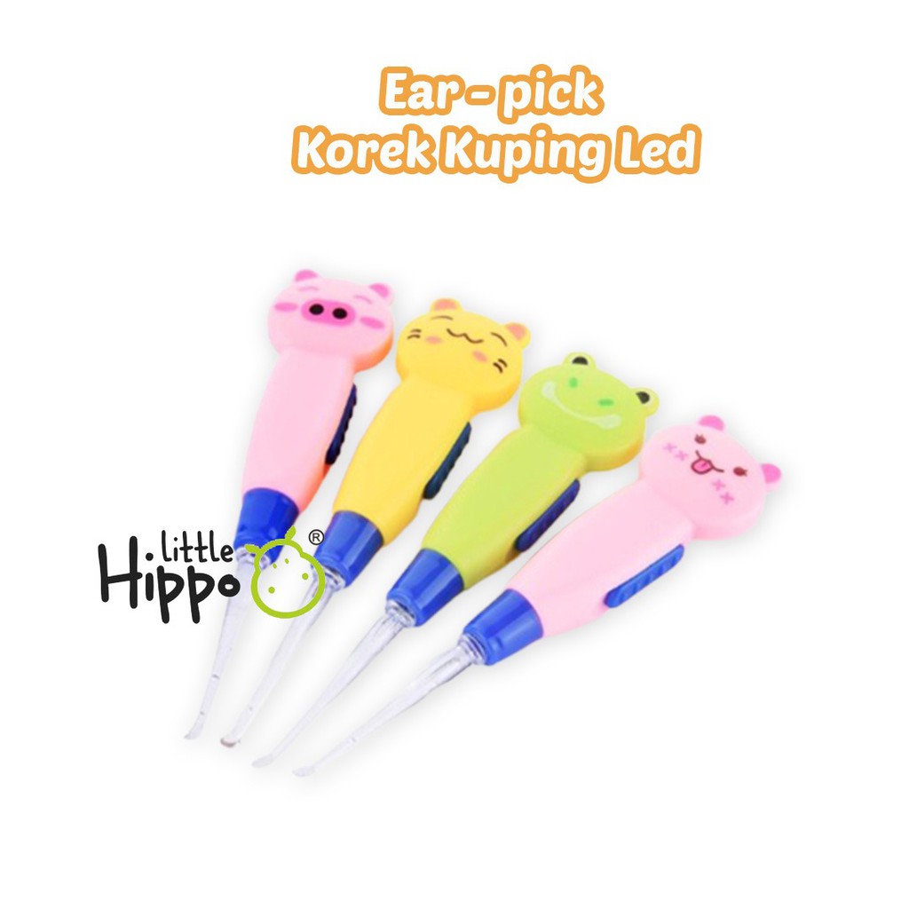 Earpick Korek Kuping Led / Korek Kuping Bayi / Pembersih Telinga Bayi Led / Alat Pembersih Telinga / Alat Korek Kuping Lampu LED / Flash Light Earpick