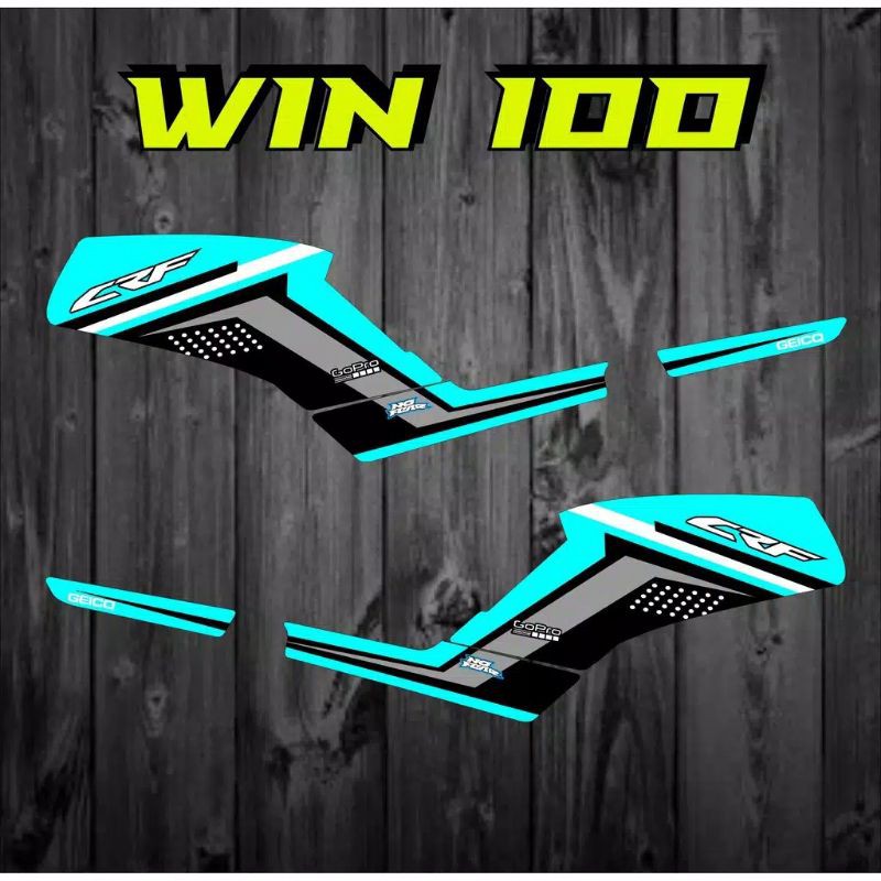 striping stiker Honda win 100/striping stiker variasi list Honda win 100