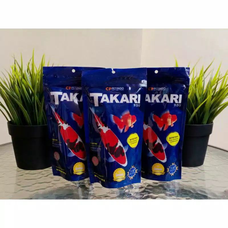 PAKAN IKAN TAKARI 100gr murah