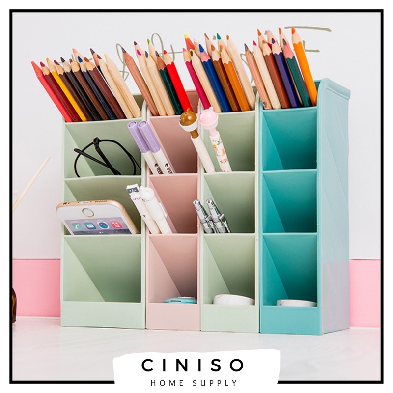 

[CINISO] Rak Laci Plastik 4 Slot | Rak Mini 4 Sekat Pulpen Spidol | Desktop Drawer Mini Organizer Serbaguna