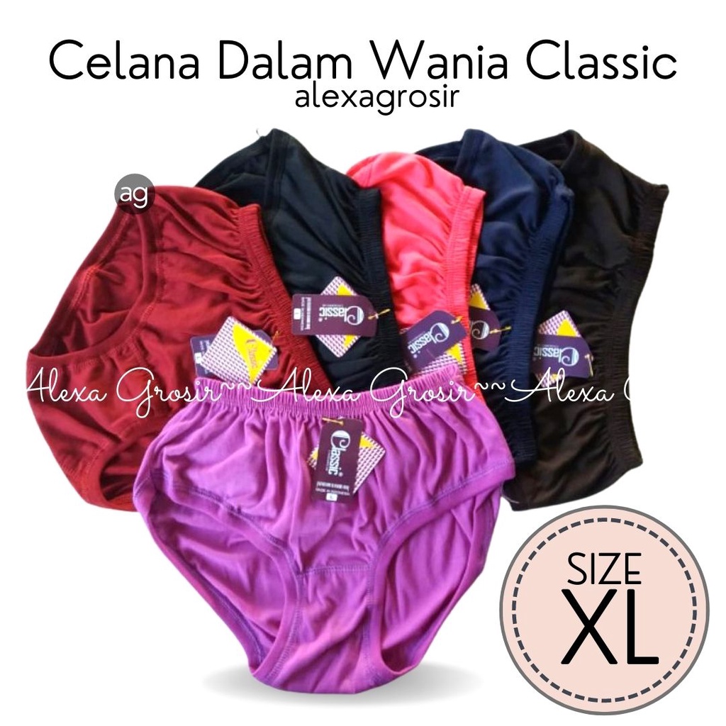 1 pcs celanadalamwanita / cdwanita / LINGERY cd wanita katun / CLASSIC SIZE XL / bahan lembut nyaman