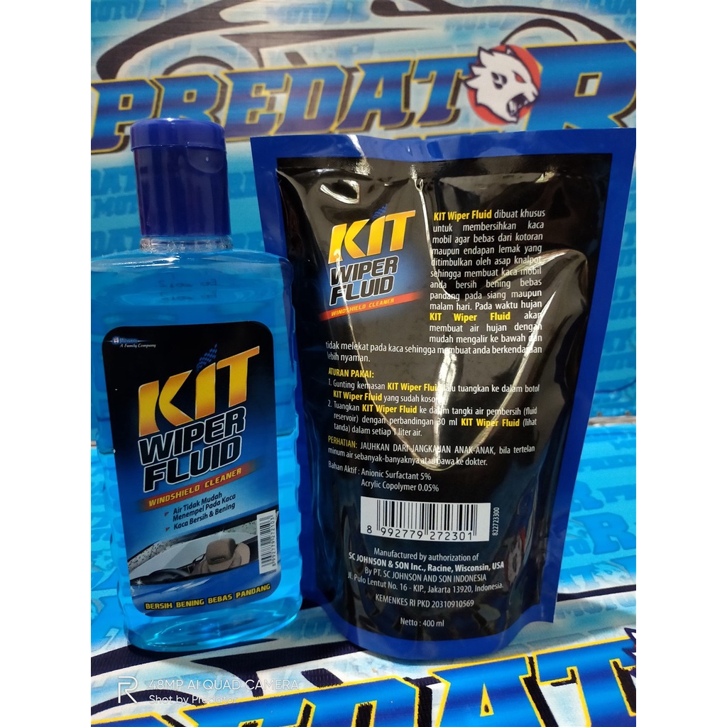 CAIRAN WIPER PEMBERSIH KACA MOBIL BENING BEBAS PANDANG KIT WIPER FLUID