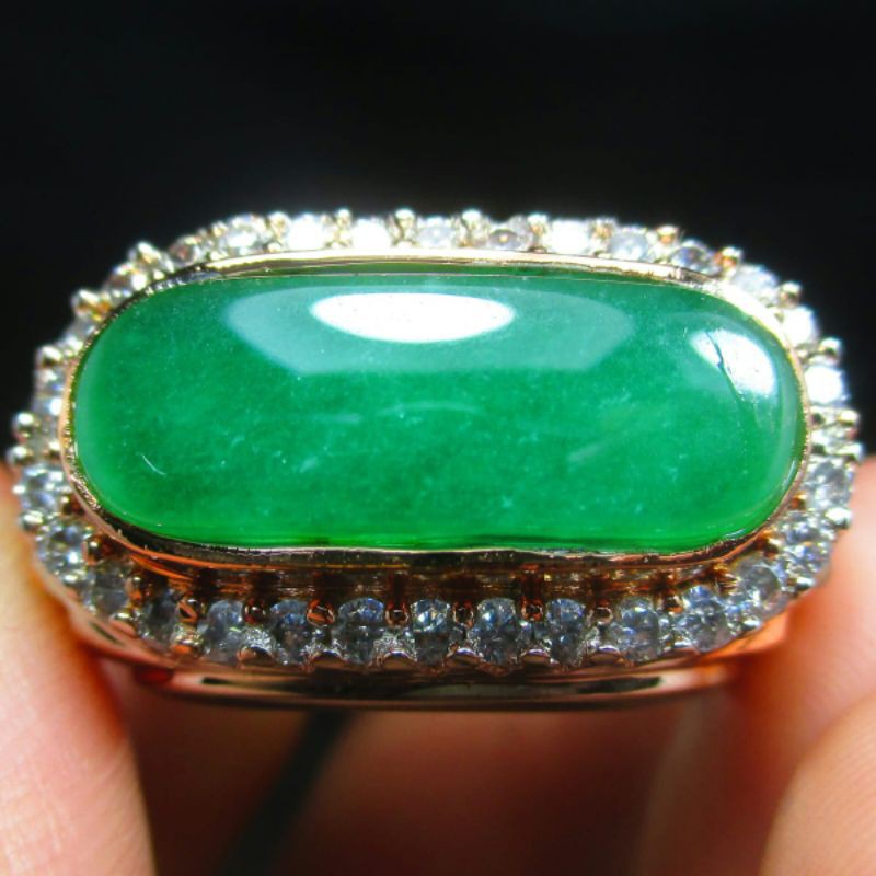 New NATURAL CINCIN PRIA GIOK BURMA KRISTAL