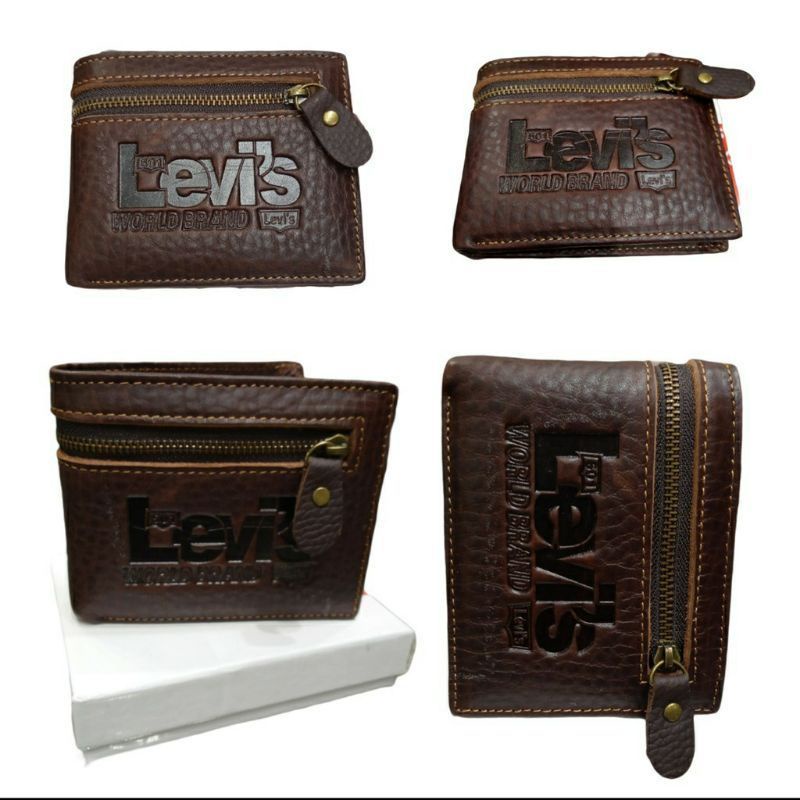 DOMPET PRIA KULIT SAPI Tipe Resleting Kulit premium asli kulit sapi