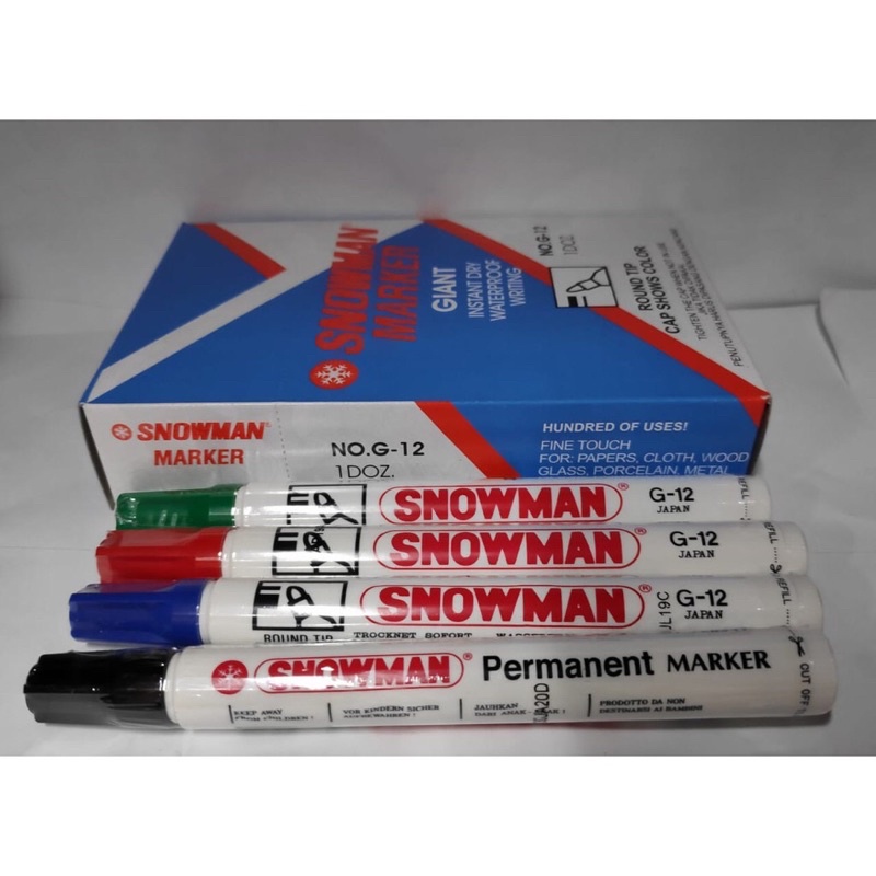 SPIDOL PERMANEN  SNOWMAN MARKER G12