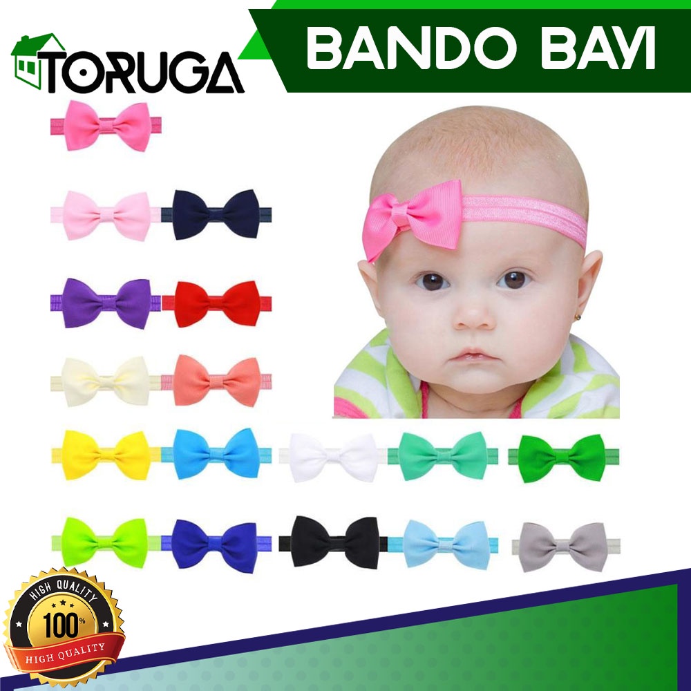 Bando Bayi Pita Headwrap Headband Bandana Kepala Bayi Perempuan Balita Lucu