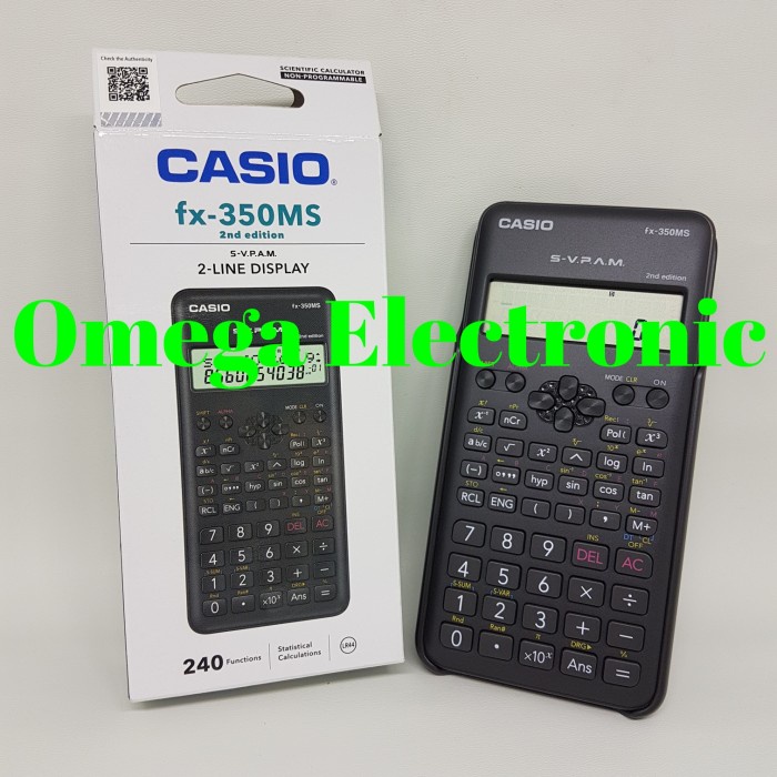

CODE0H0 Casio FX-350MS 2nd Edition - Kalkulator Ilmiah Scientific Calculator