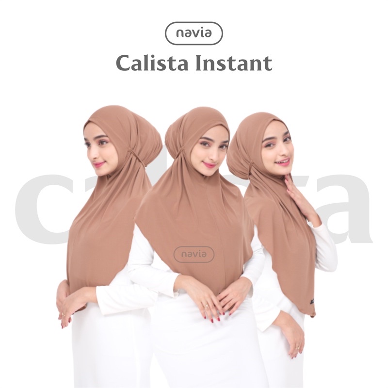 [𝗡𝗮𝘃𝗶𝗮] Calista Instant | Hijab instan jersey | Hijab anti tembem
| Bergo hijab | Bergo instant