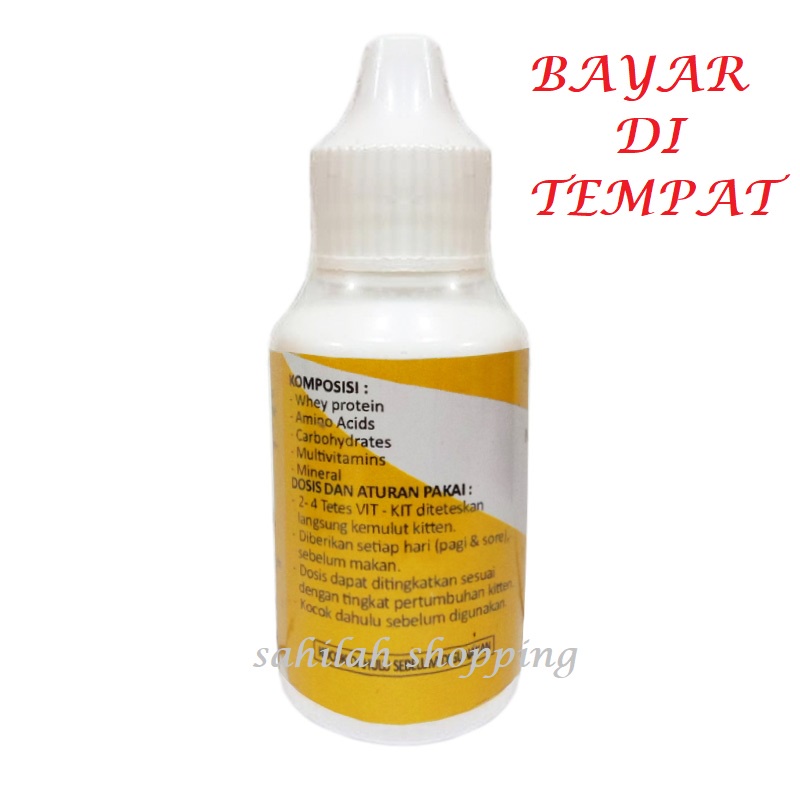 VITAMIN KUCING PENAMBAH NAFSU MAKAN KITTEN  VIT KIT