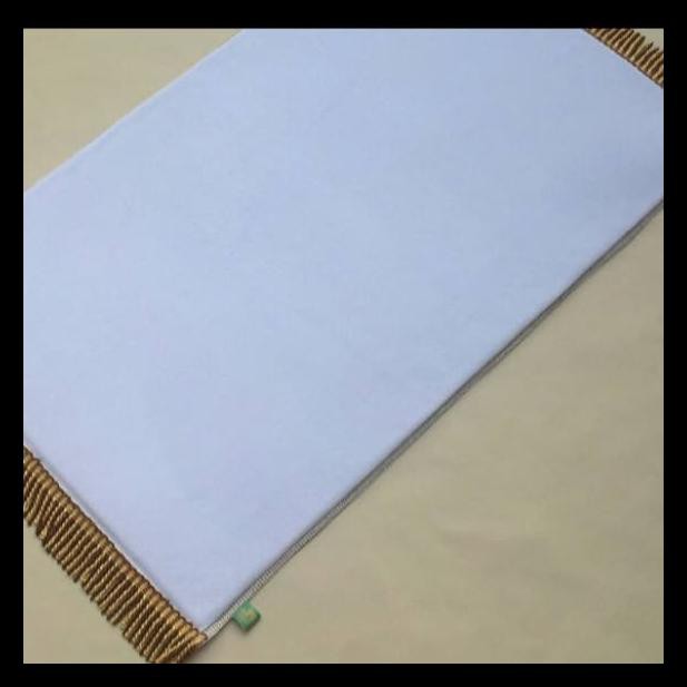 DISKON SAJADAH JUMBO XL PUTIH WARNA POLOS BUSA EMPUK 