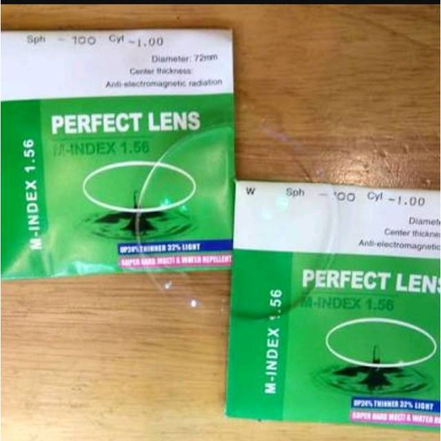 lensa minus dan plus sudah supersin