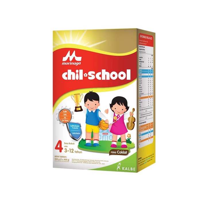

CHIL SCHOOL 4 COKLAT 800G/BOX