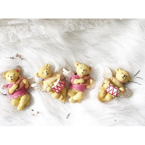 PAJANGAN MAGNET TEDDY BEAR ANGEL/MAGNET KULKAS/MAGNET HIAS/FAIRY BEAR