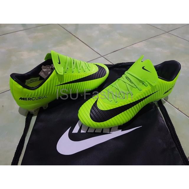 Sepatu Soccer Nike Mercurial Vapor XI FG Electric Green