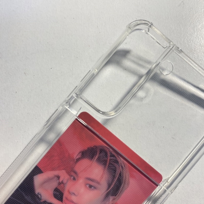 Case HP Samsung S22 Wallet Pocket Photo Card Holder Clear Case