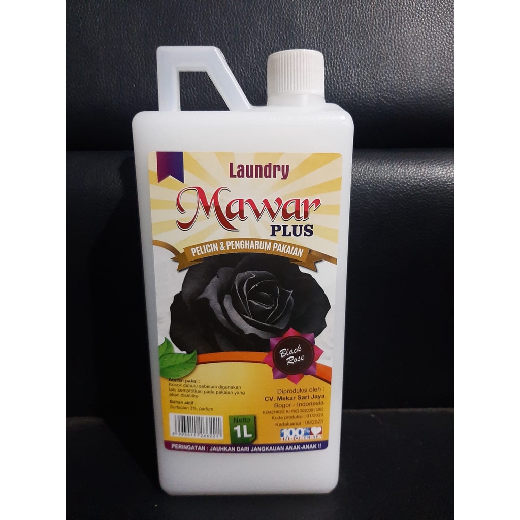 Mawar Plus Pewangi Pakaian Pelicin Setrika Super Laundry Pelembut Baju Mawar 1 Liter