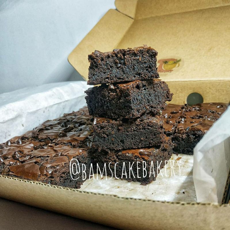 

Fudgy Brownies Shiny Crust