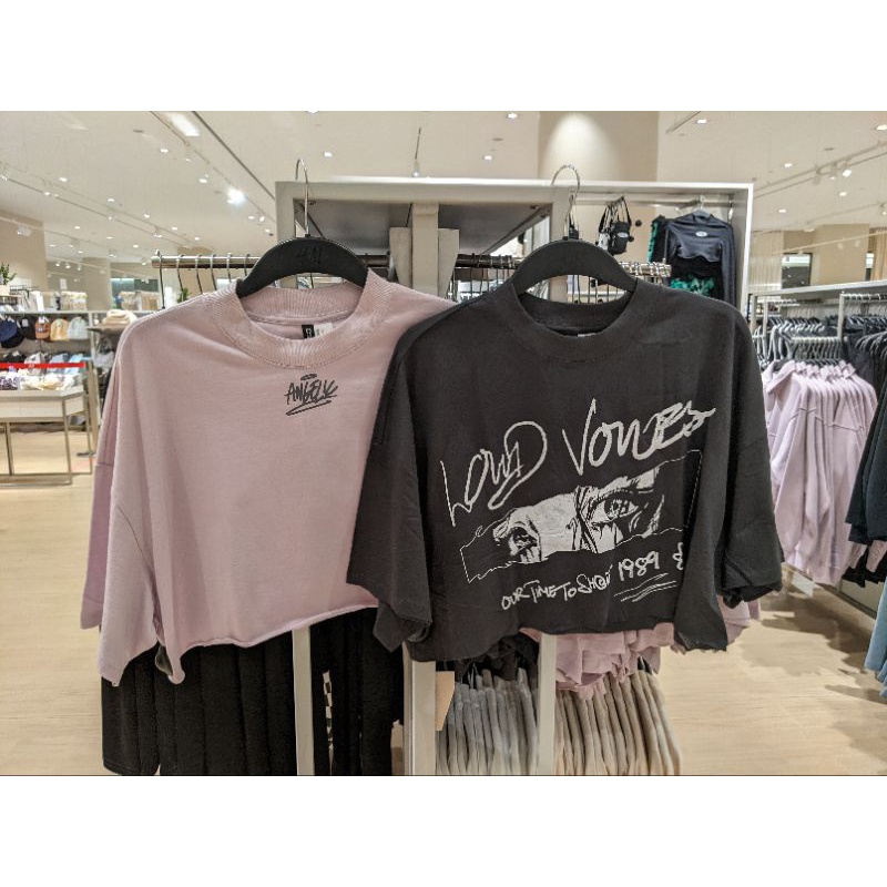 jastip H&M kaos crop wanita murah