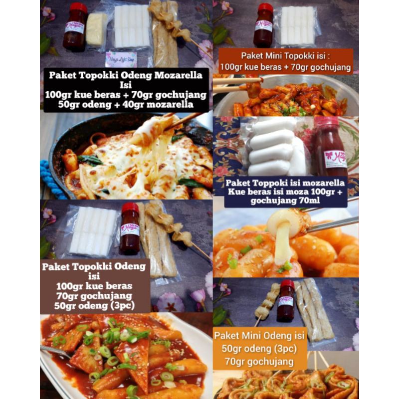 Jual Paket Tokpoki Tteokbokki Odeng Mozarella Gochujang Kue Beras Korea