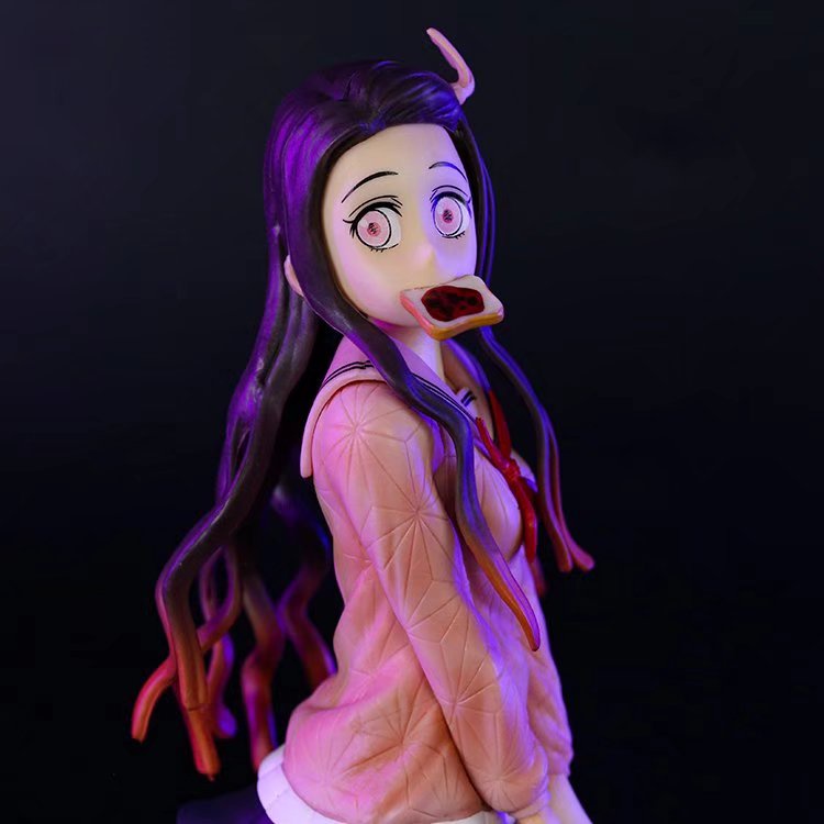 Mainan Action Figure Demon Slayer Kamado Nezuko Anime Kimetsu No Yaiba Seragam Sekolah Ukuran 27cm Untuk Hadiah