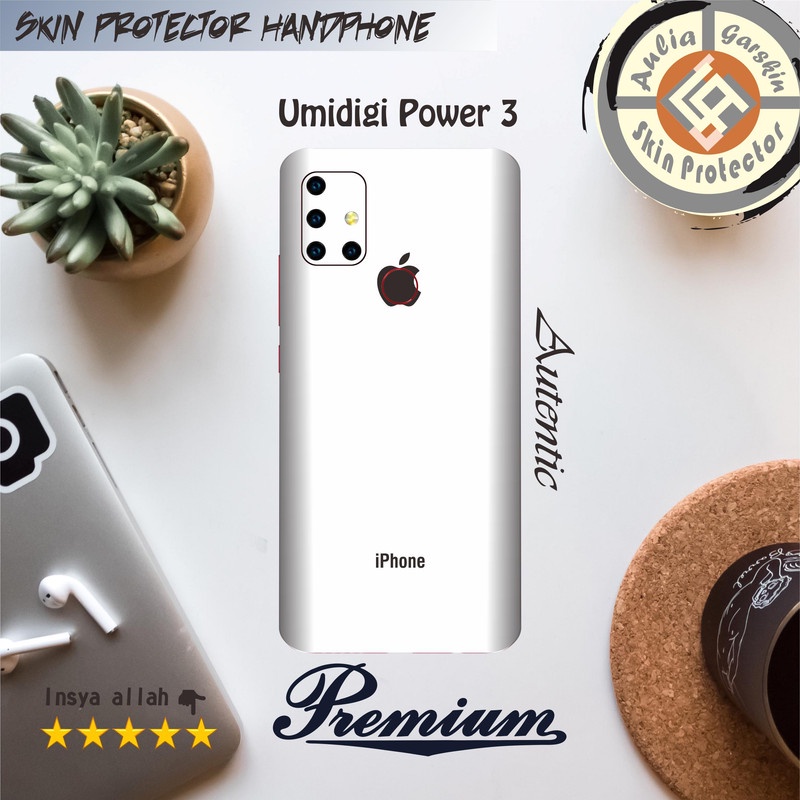 Garskin HP Umidigi Power 3 motif iphone white - Free Custom Motif