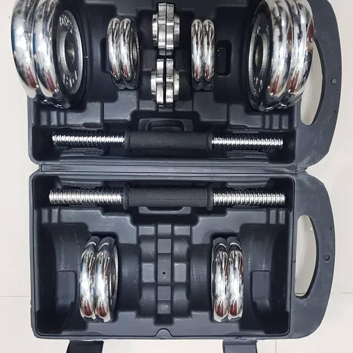 Bisa COD Dumbell Set Stamina 20kg / Dumbel Set 20Kg KHUSUS GOJEK TERLARIS
