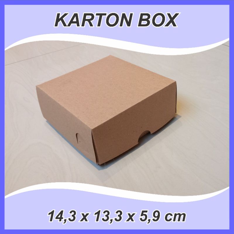 

(10 pcs) LUNCH BOX Uk. 14,3x13,3x5,9 cm PAPER KOTAK MAKANAN BOX PAPER TAKE AWAY KEMASAN MAKANAN KRAFT ECO TEBAL