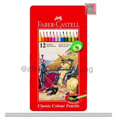 

Pensil Warna Faber Castell 12 Classic Tin Case / Kemasan Kaleng Kotak