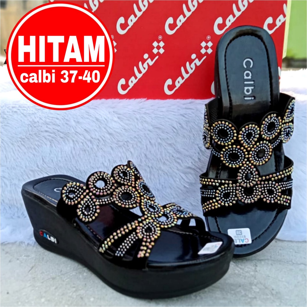 Sandal Wedges wanita Terbaru Sandal Kekinian Sandal Murah Sandal Korean Styl