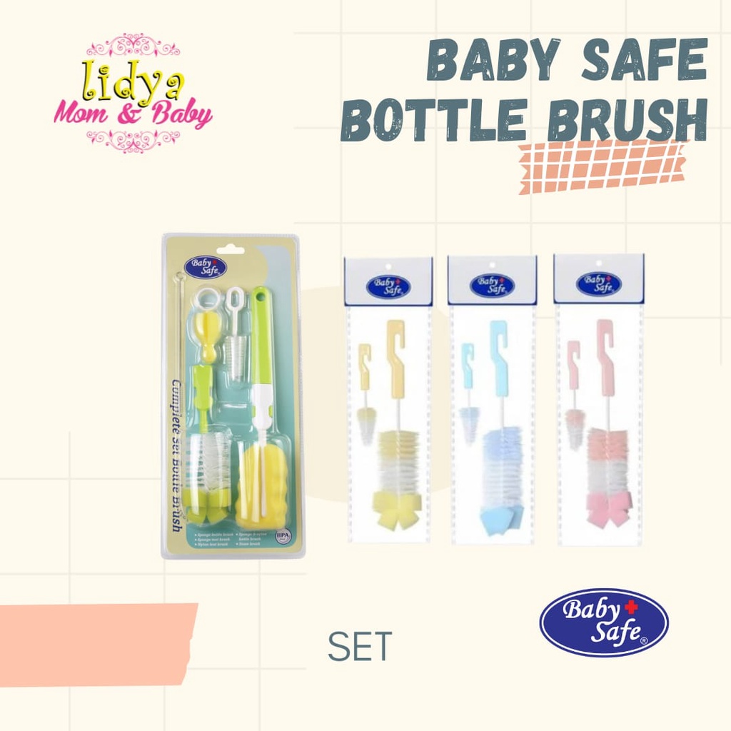 baby safe bottle brush BD037 / Baby Safe Bottle Set Brush