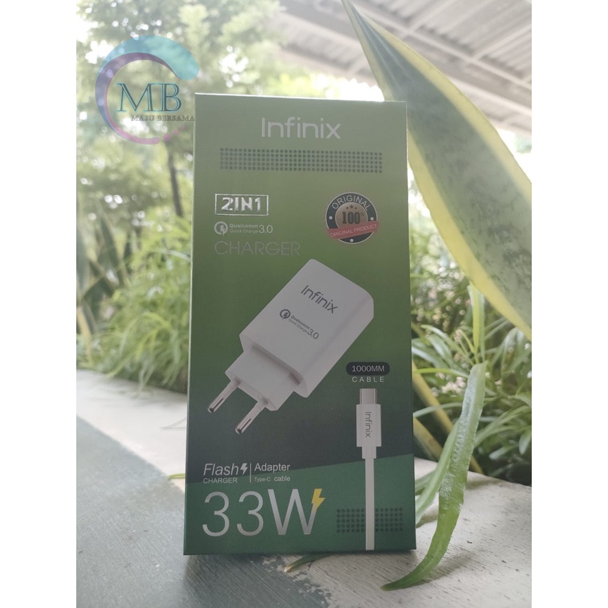 Charger Cashan Infinix Fast Charging 3A 33W ORIGINAL tipe c USB MB3628