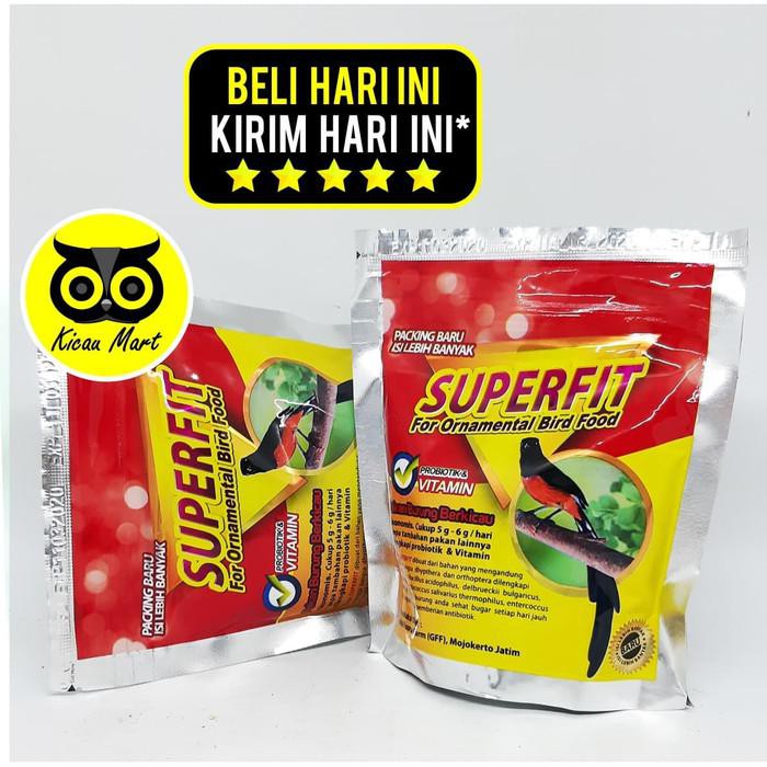 Pakan Makanan Harian Burung Pemakan Buah Voer Crumble Superfit Silver