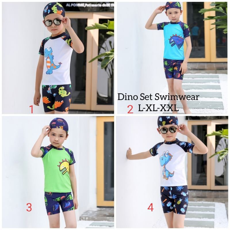 Baju renang anak import/ baju renang bayi import/ baku renang dinosaurus