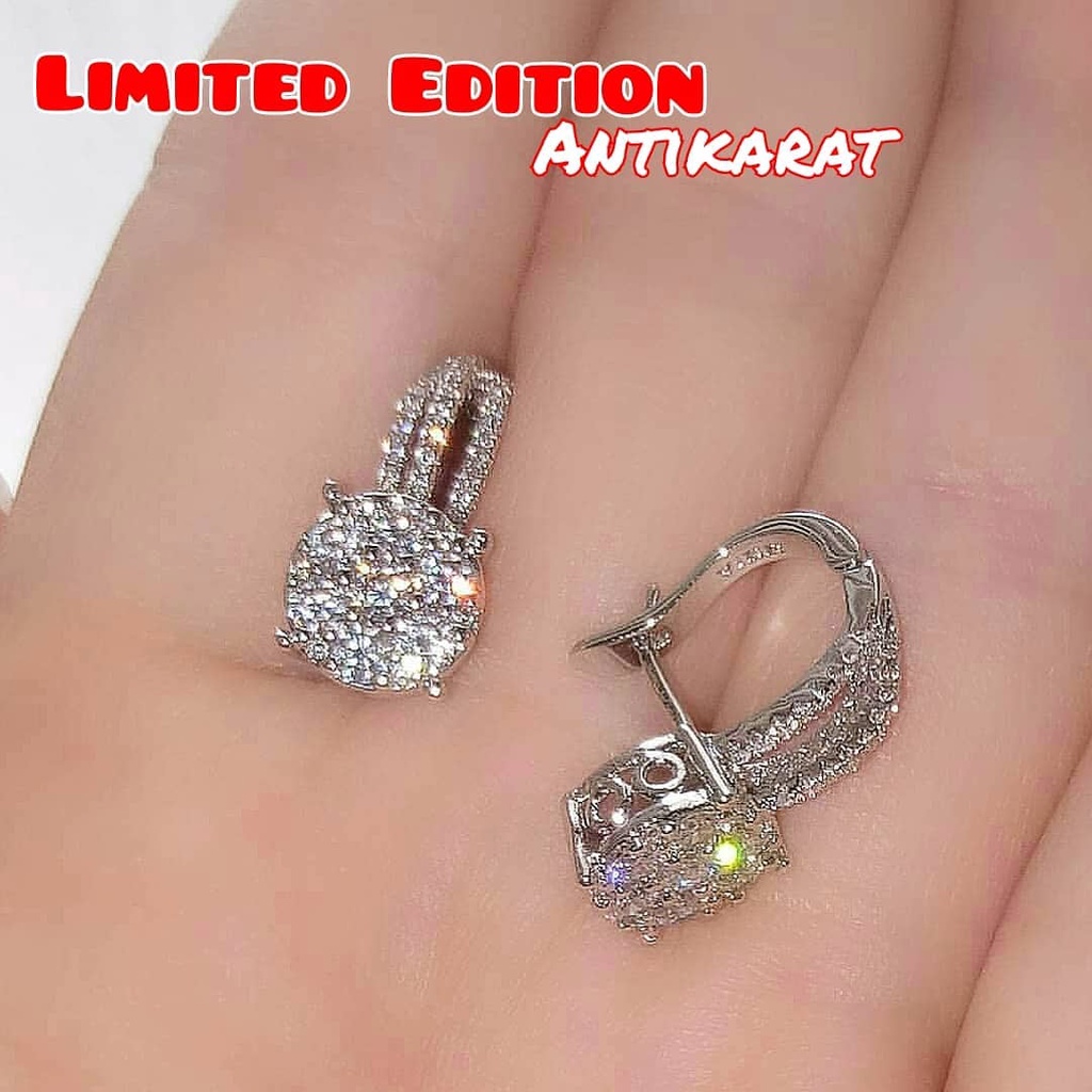 La Vienne - Anting Titanium Wanita Anti Karat - Aksesoris Perhiasan Anting Klip Perempuan - Adeline