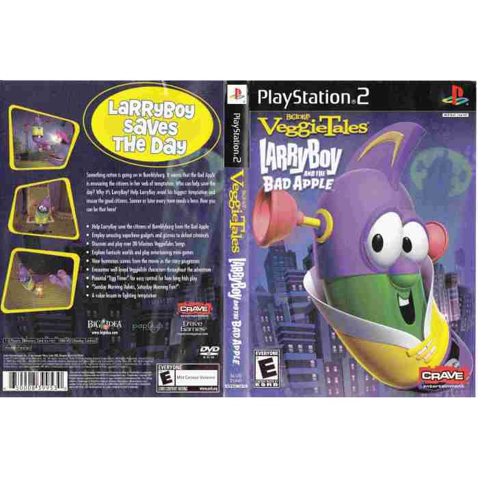 Kaset PS2 Game Big Idea's Veggie Tales -LarryBoy and the Bad Apple