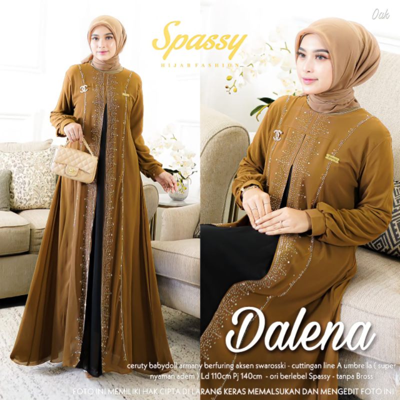 DALENA DRESS - Gamis Muslim Syari - Gamis Busui - Gaamis Premium Murah - Gamis Terbaru - Gamis Dewas