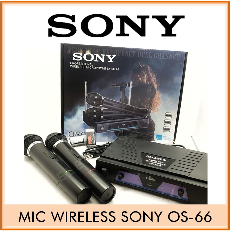 SONY WIRELESS MICROPHONE PROFESSIONAL OS 66 (HARGA MURAH)