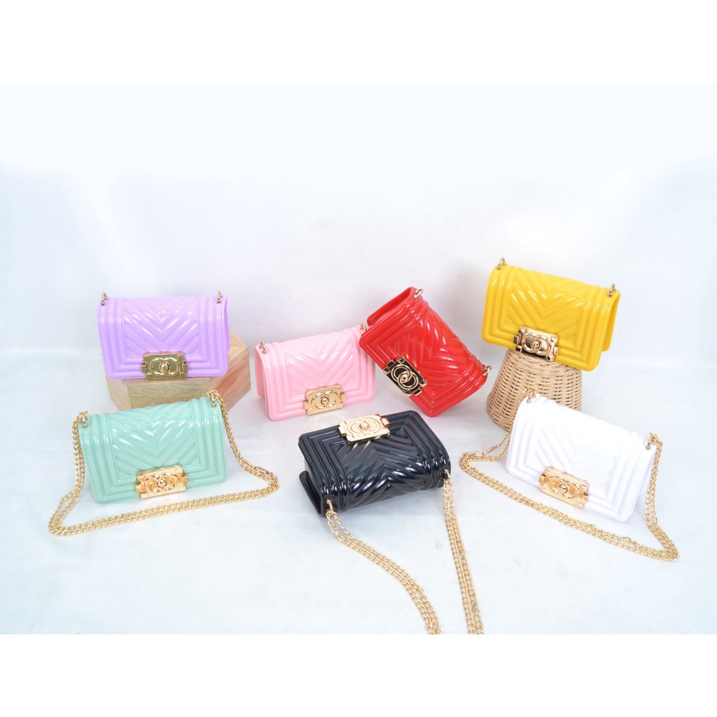 PALING MURAH!!! Tas Jelly Import / Tas Selempang Wanita / Handbag Women / Fashion Kekinian 9079