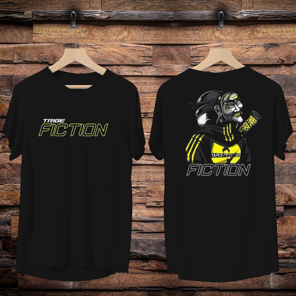 Kaos murah Kaos distro murah baju  distro pria t-shirt murah combed30s fiction kuning