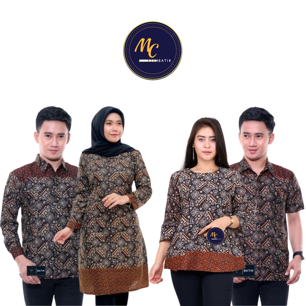 MCbatik Couple | Batik Couple Tunik Kemeja Ready Seragaman