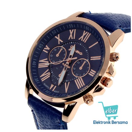 ELBER J100 Jam Tangan Kasual Fashion Leather Analog Quartz Fashion Wanita Murah-8